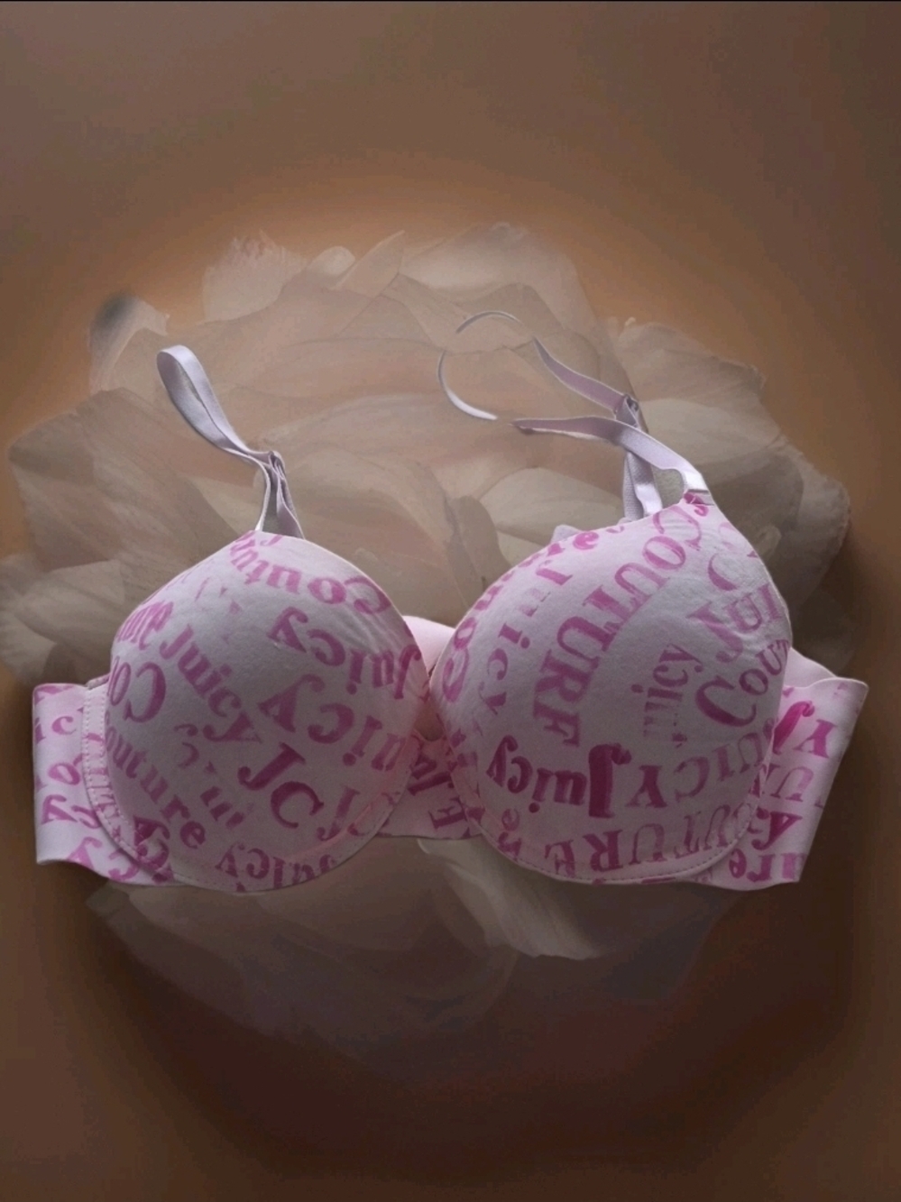 Juicy Couture Light Pink Logo Molded Bra